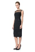 Lace Banded Jersey Sheath