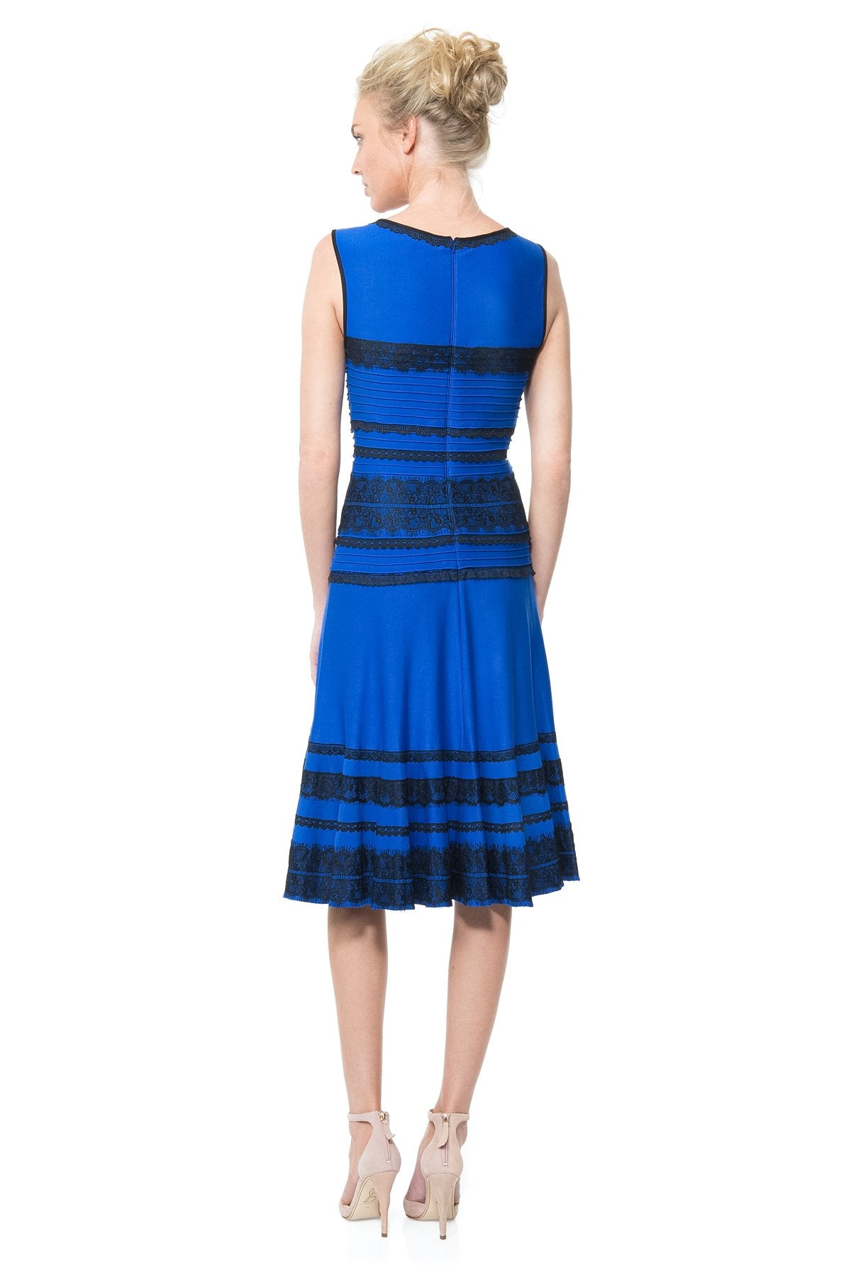 Lace Banded Jersey Dress