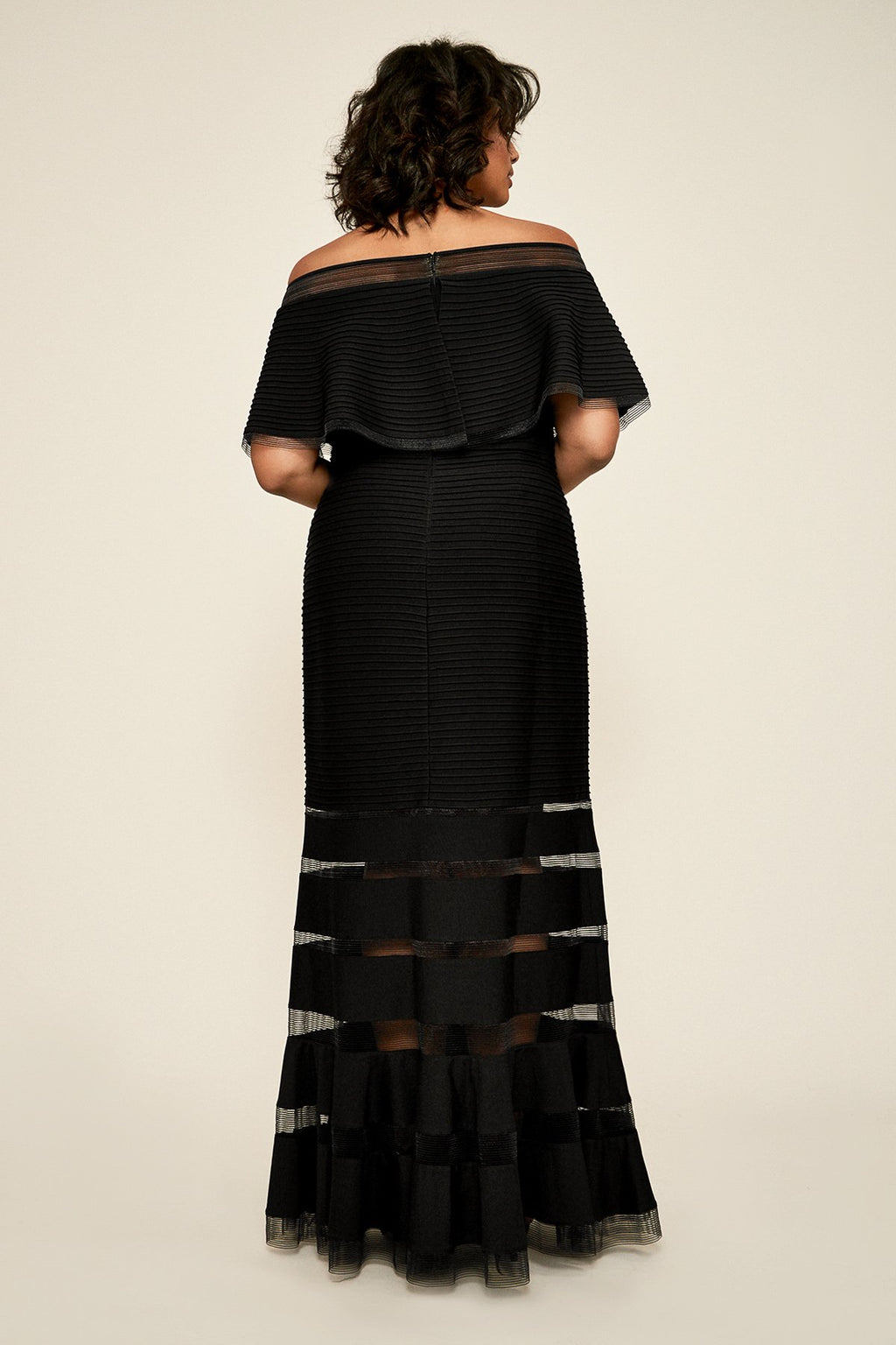 Tadashi Shoji - Tabora Off-The-Shoulder Gown - PLUS SIZE
