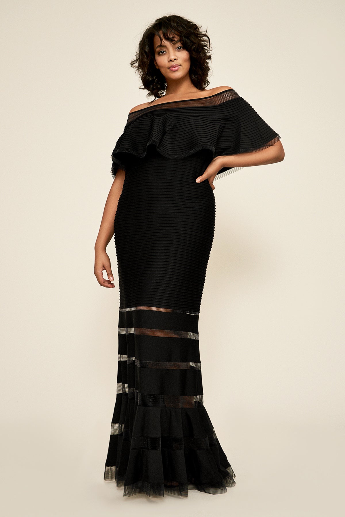 Tabora Off-The-Shoulder Gown - PLUS SIZE