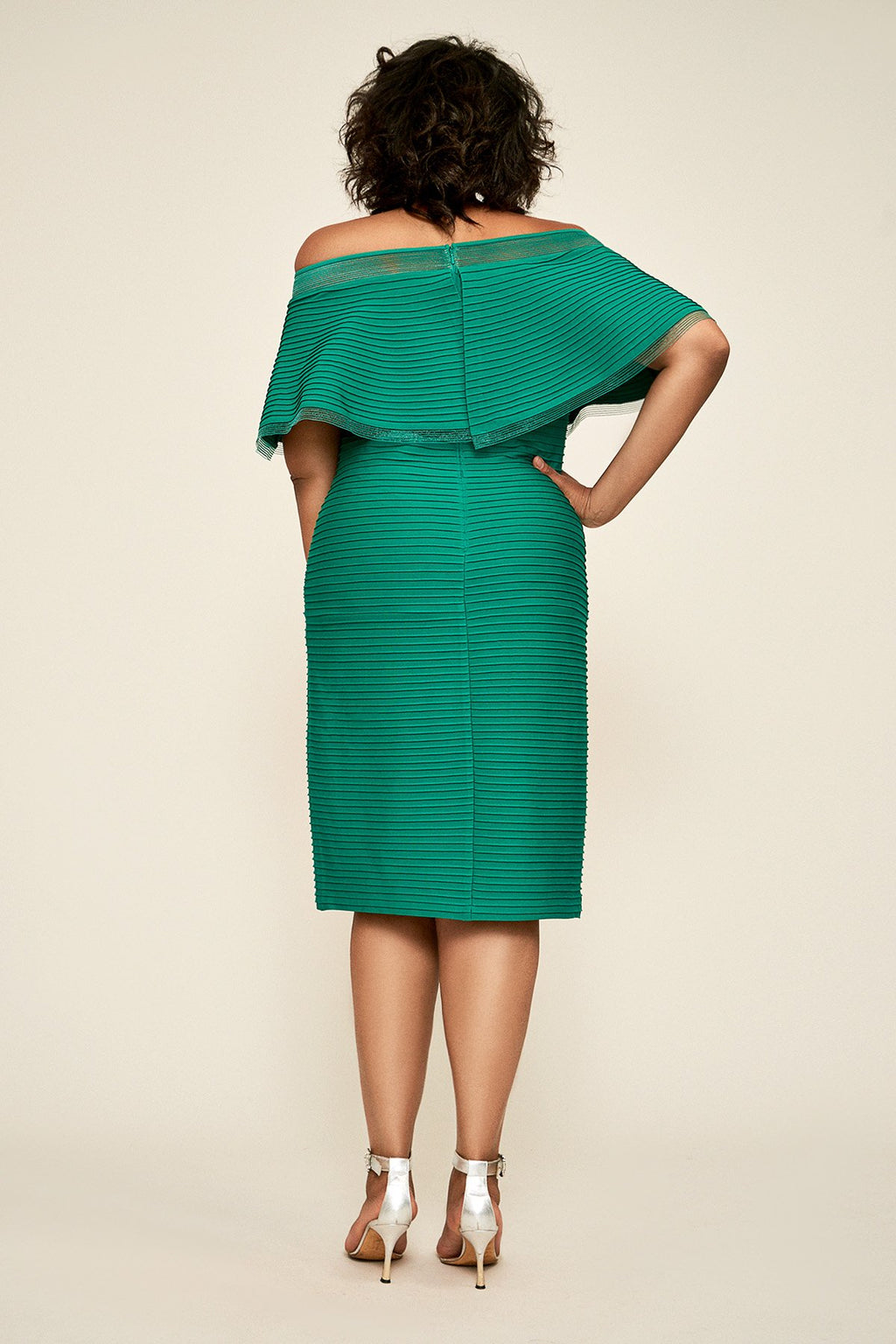 Tadashi Shoji Plus Size - Tabora Off-The-Shoulder Dress