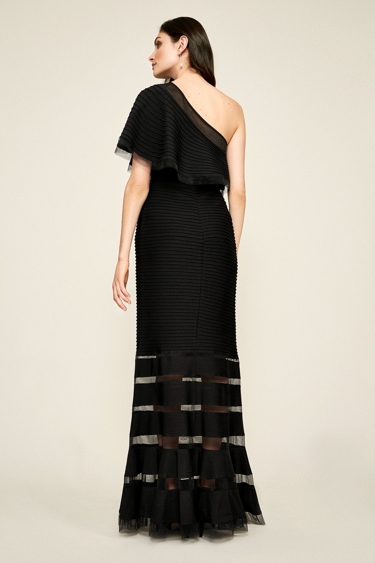 Addison One Shoulder Pintuck Jersey Gown Tadashi Shoji Official Online Boutique Addison One Shoulder Pintuck Jersey Gown Tadashi Shoji Official Online Boutique