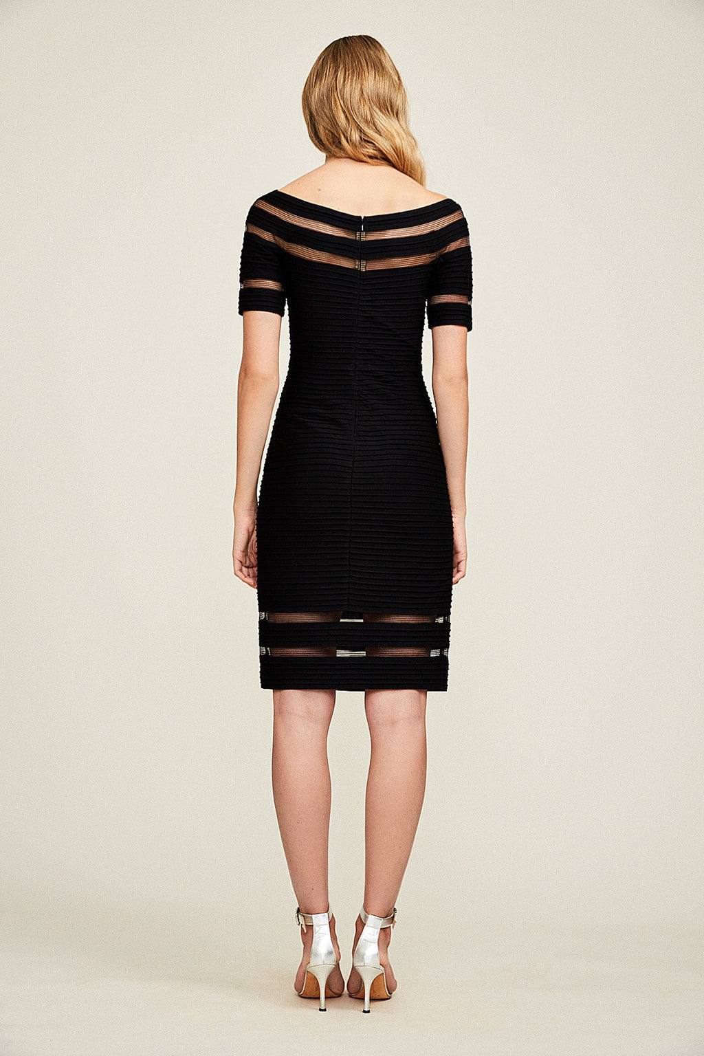 Kelly Pintuck Jersey Banded Dress