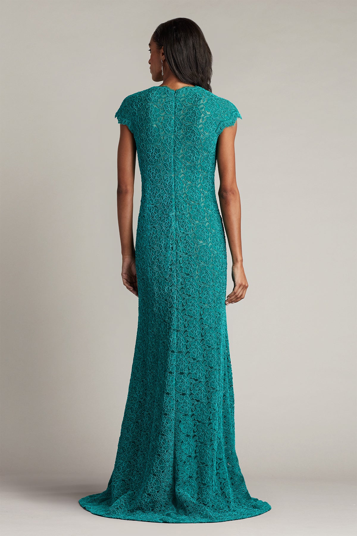 Etters Scalloped Illusion Gown