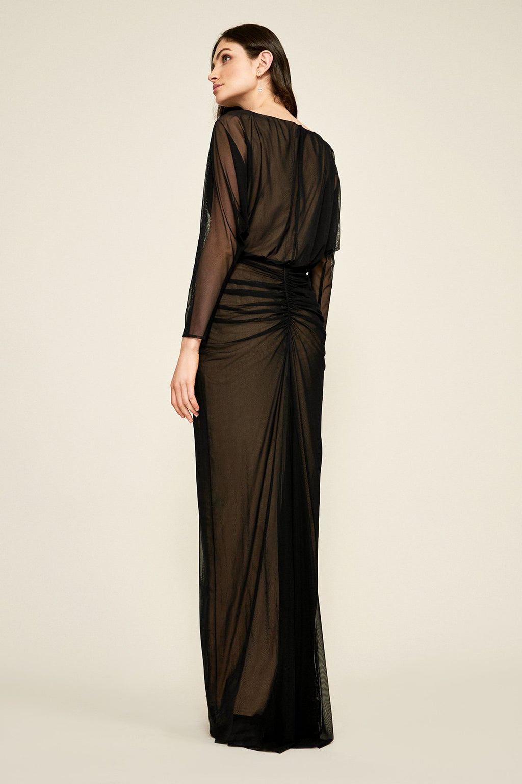 Calico Ruched Gown