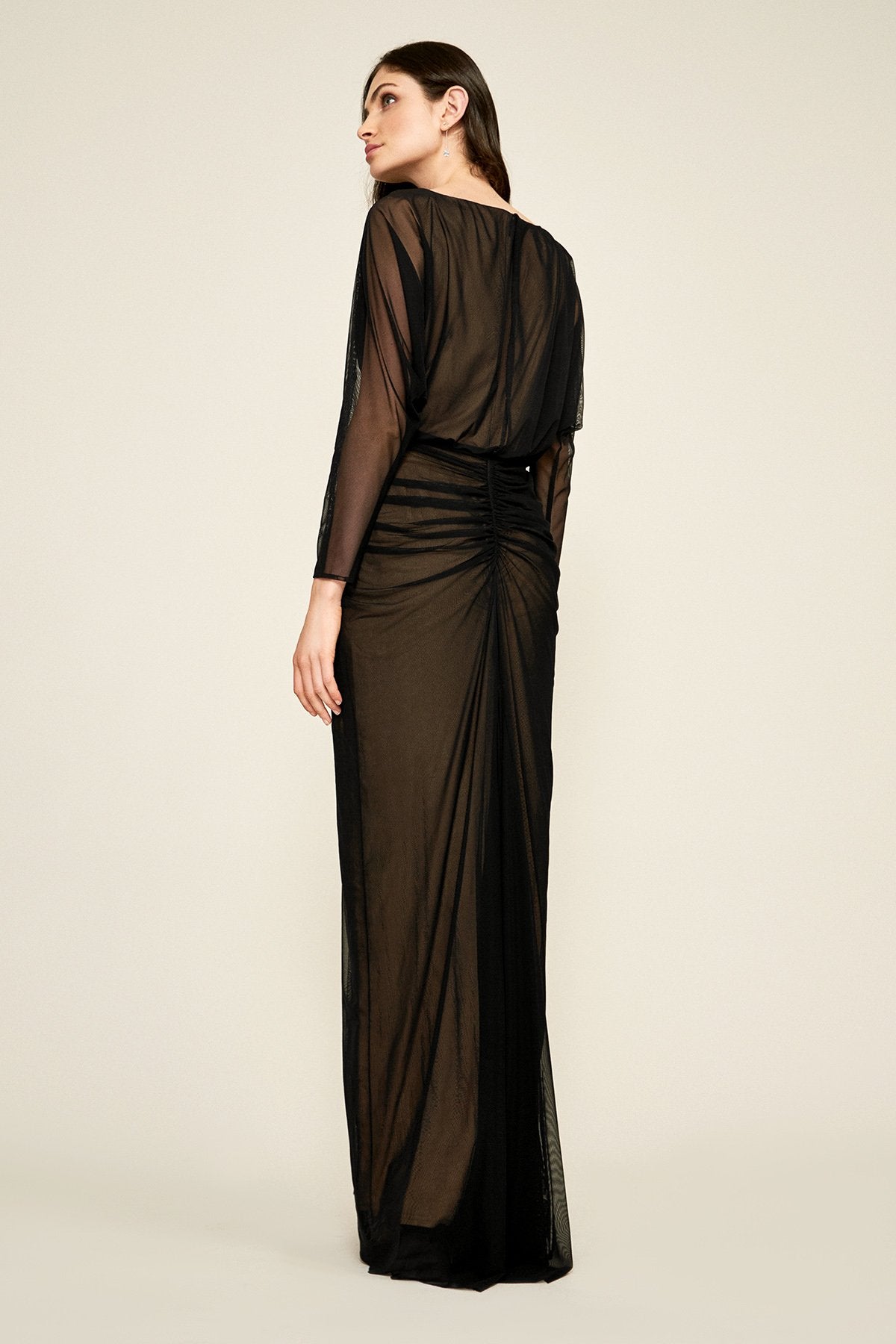 Calico Ruched Gown