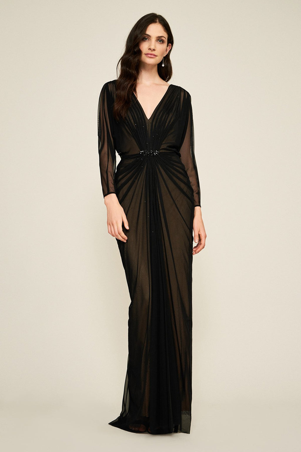 Calico Ruched Gown