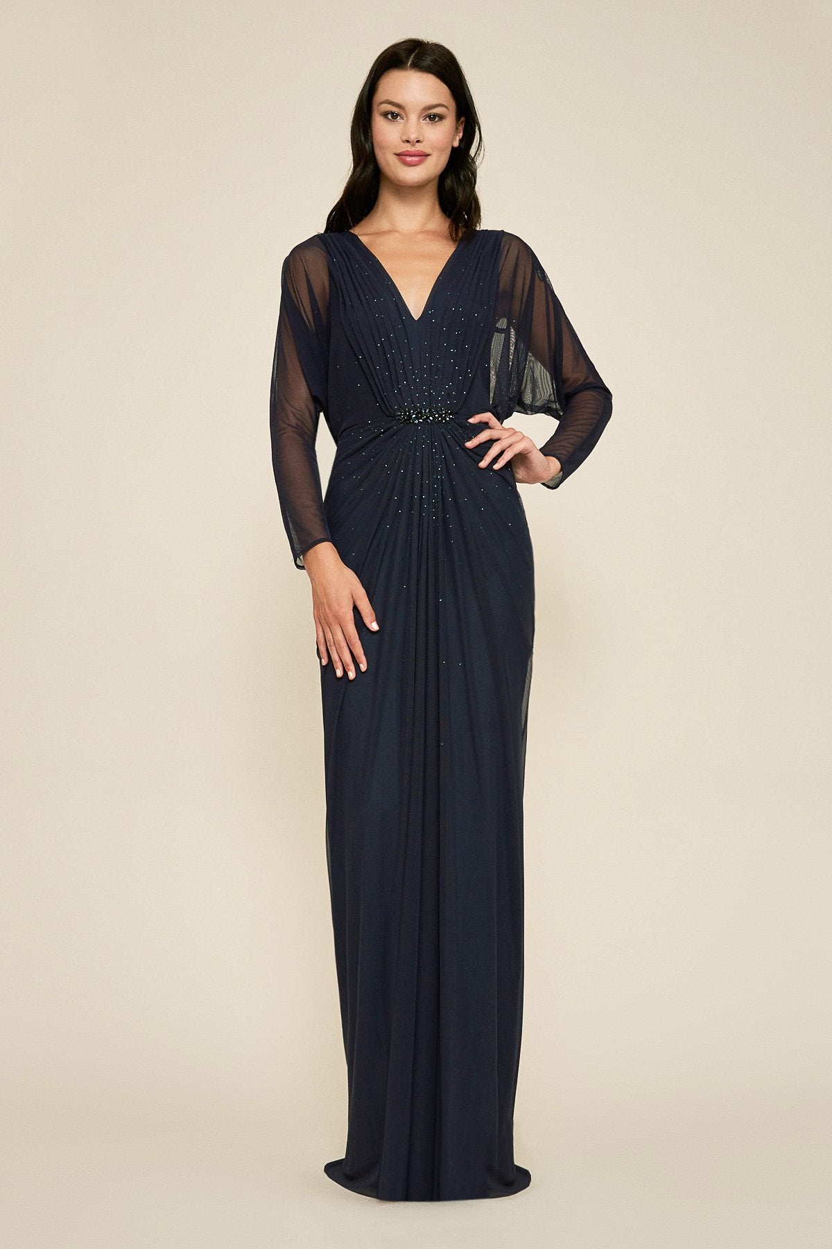 Tadashi Shoji - Calico Ruched Gown