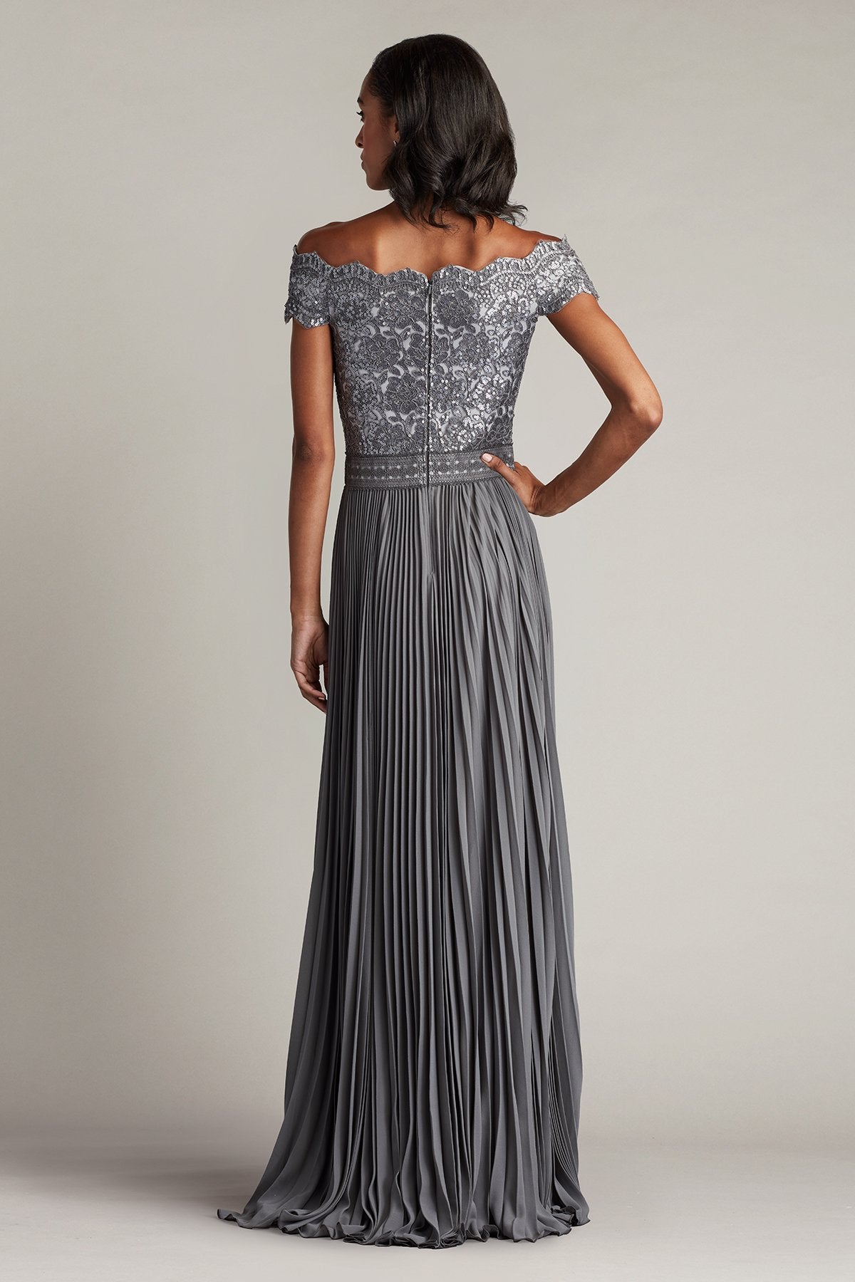 Bode Sequin Embroidered Lace and Tulle Gown
