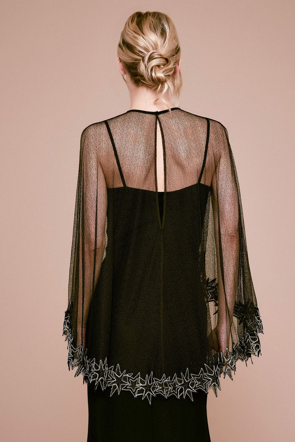 Bizet Lace & Mesh Capelet