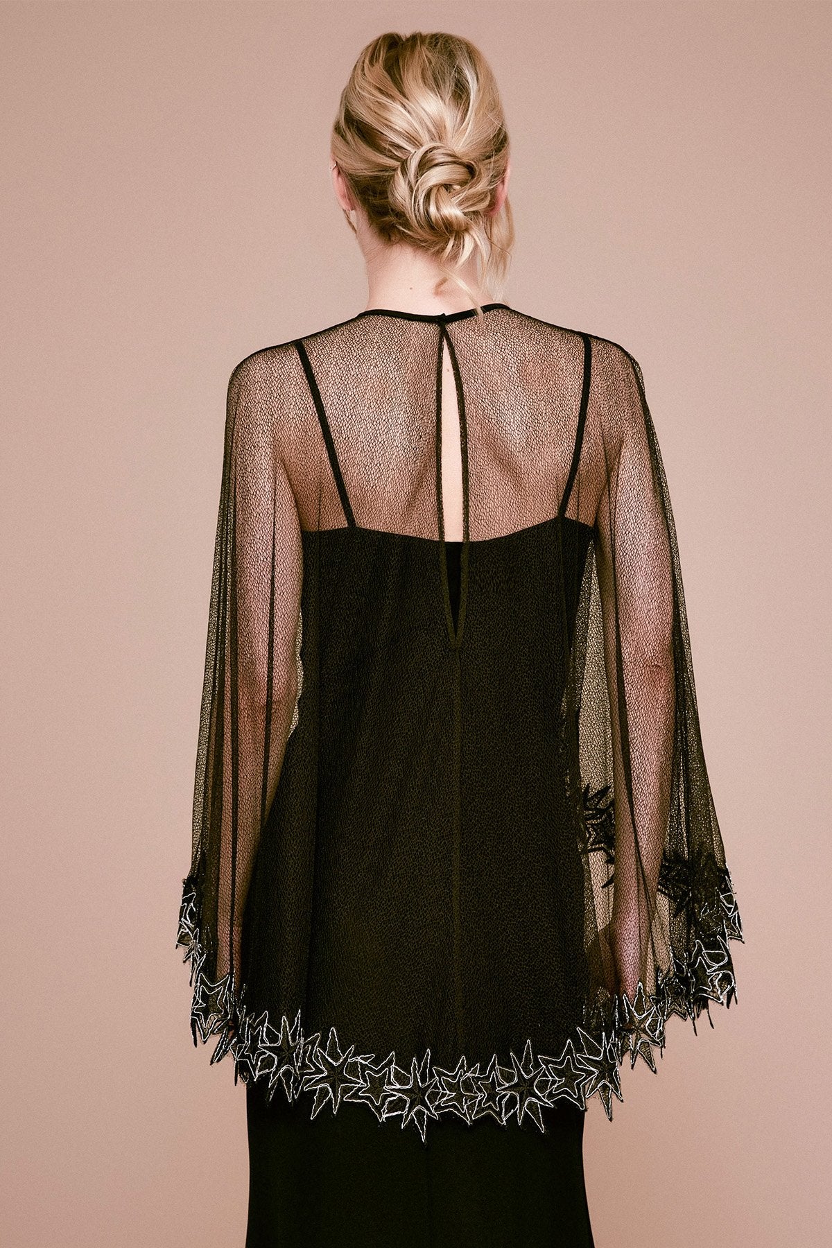 Bizet Lace & Mesh Capelet