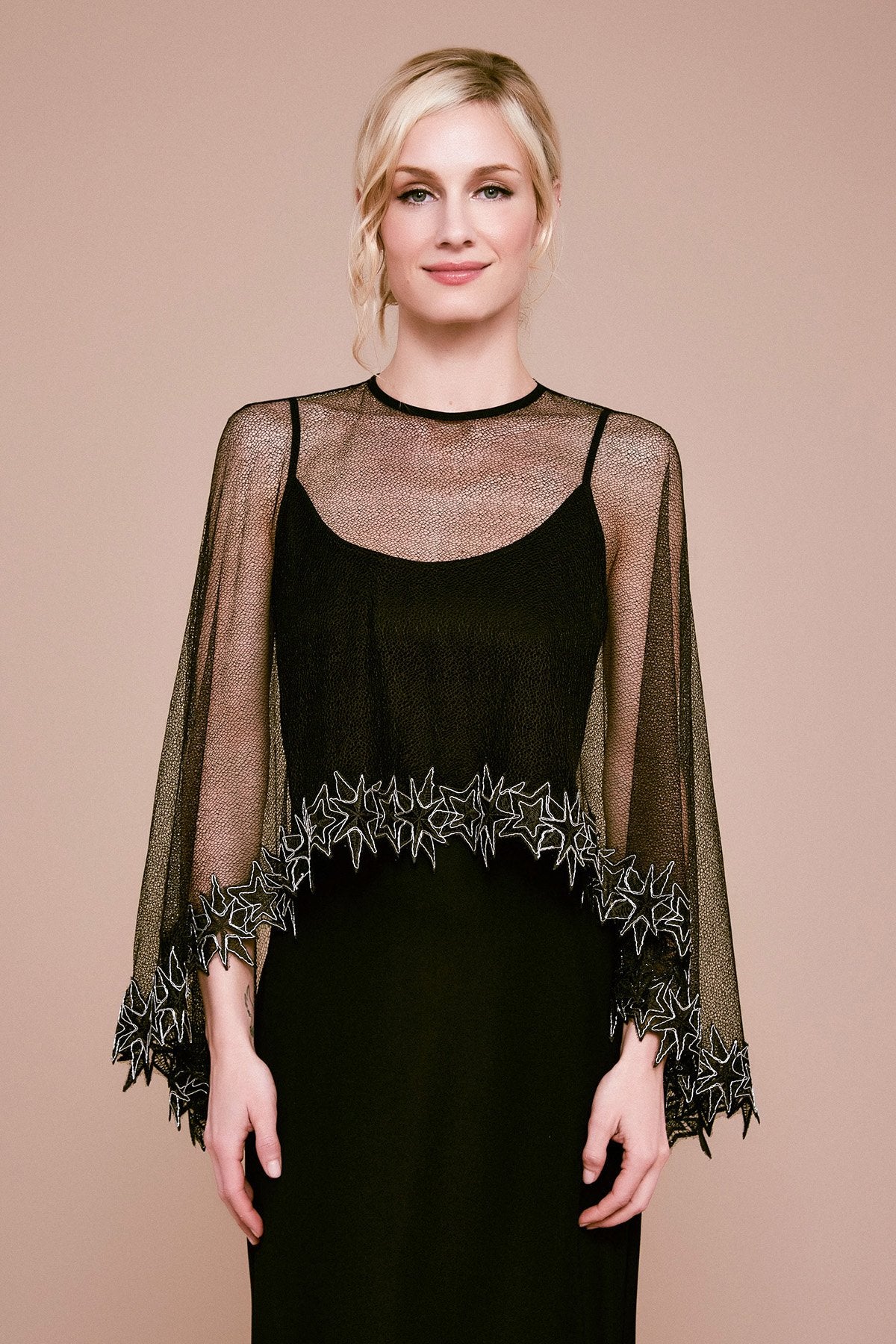 Bizet Lace & Mesh Capelet
