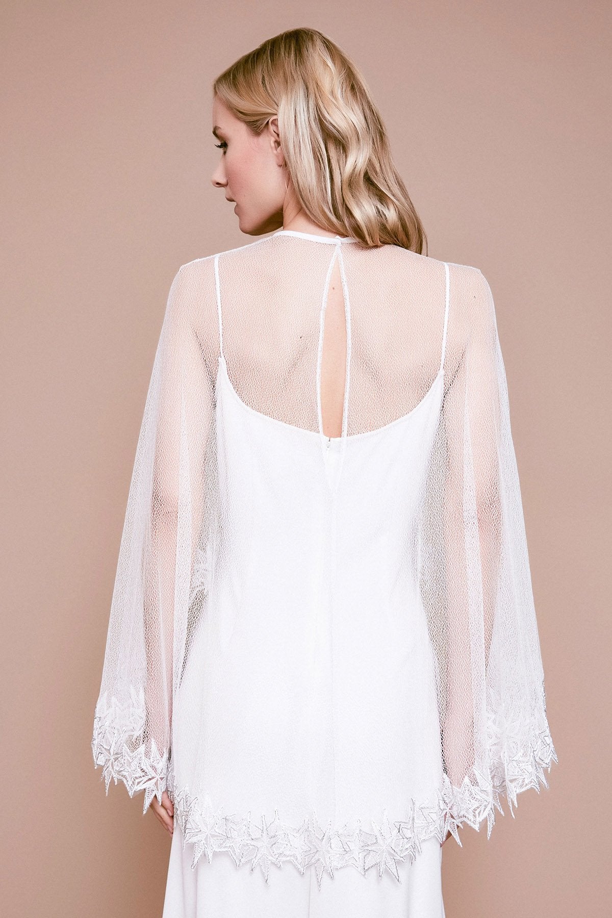 Tadashi Shoji - Bizet Lace & Mesh Caplet