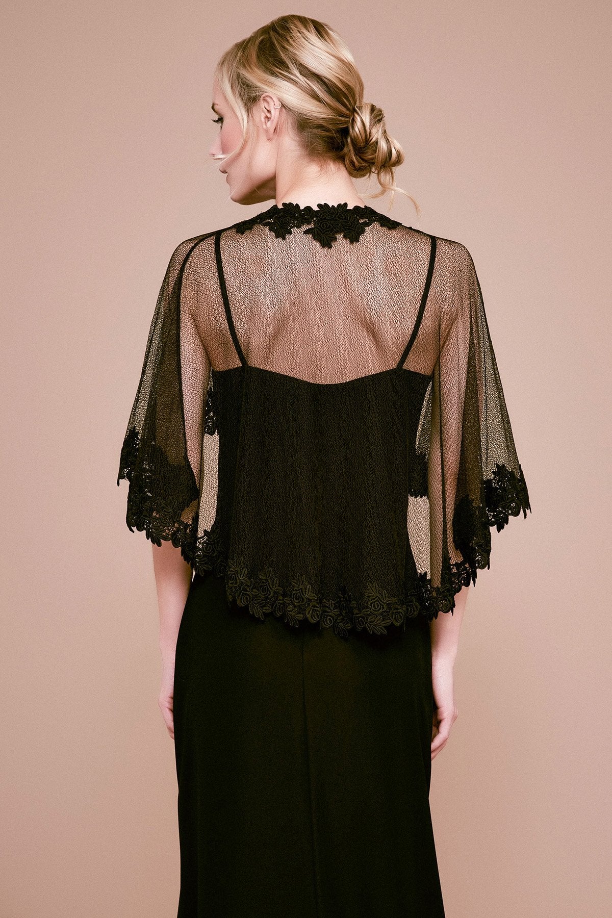 Satie Lace & Mesh Capelet