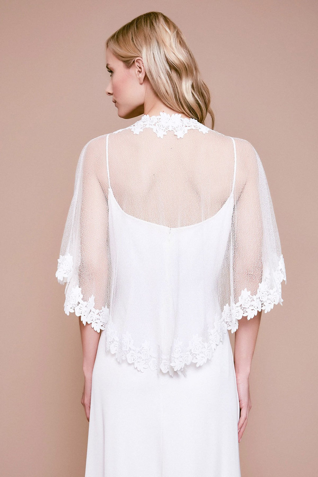 Satie Lace & Mesh Capelet