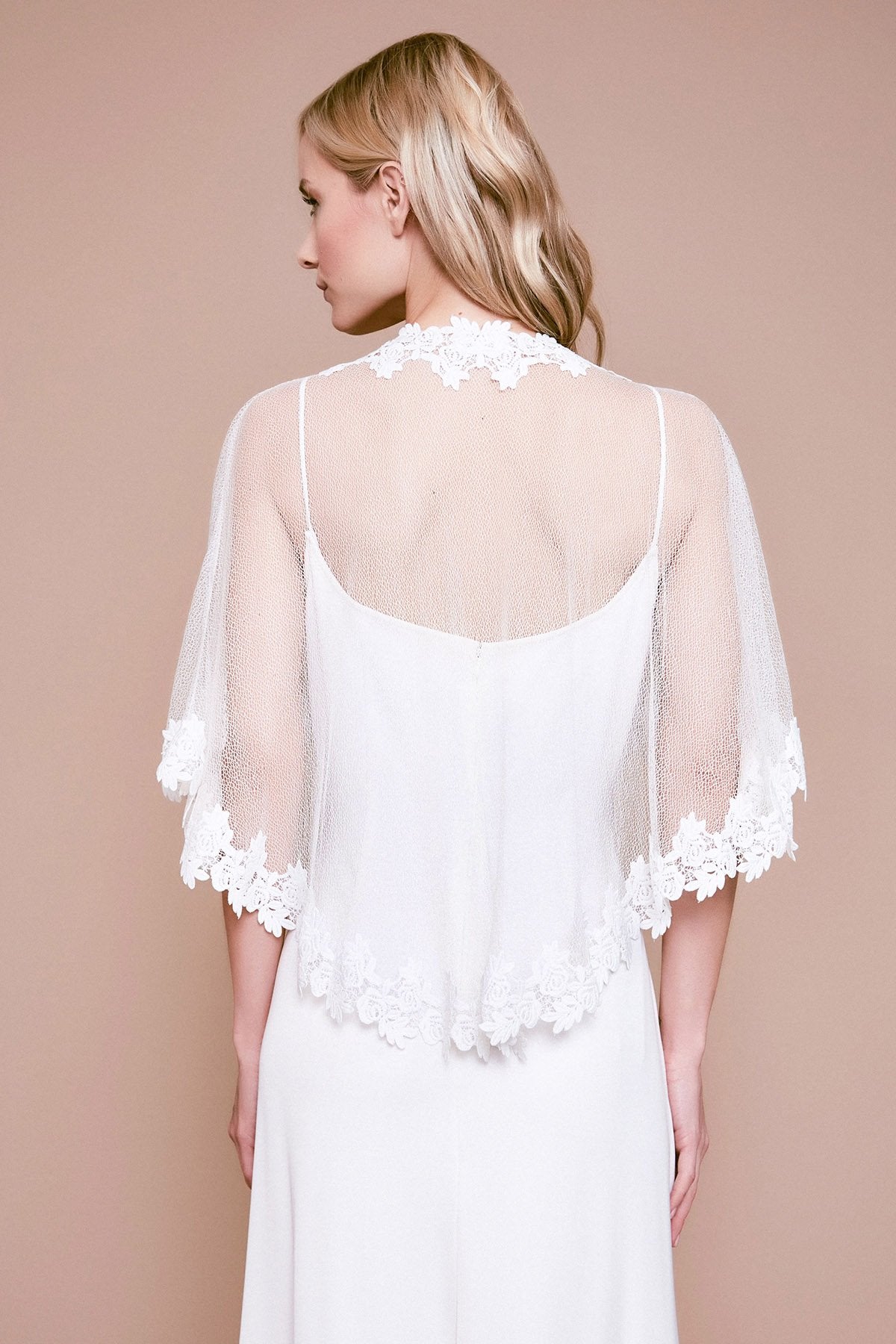 Satie Lace & Mesh Capelet