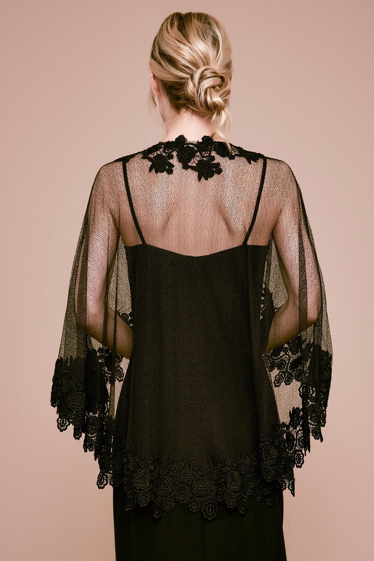 Berio Lace & Mesh Capelet