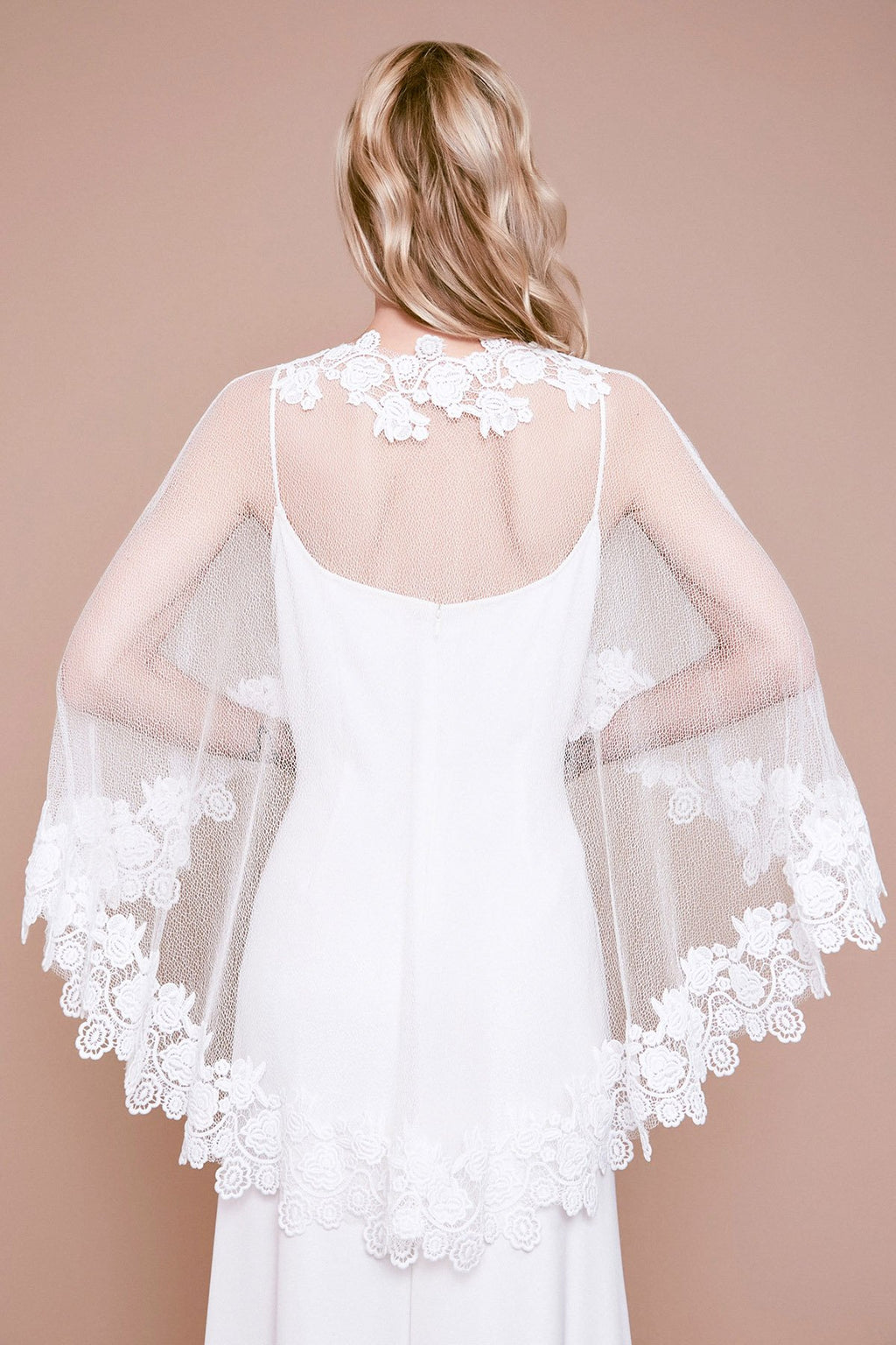 Berio Lace & Mesh Capelet