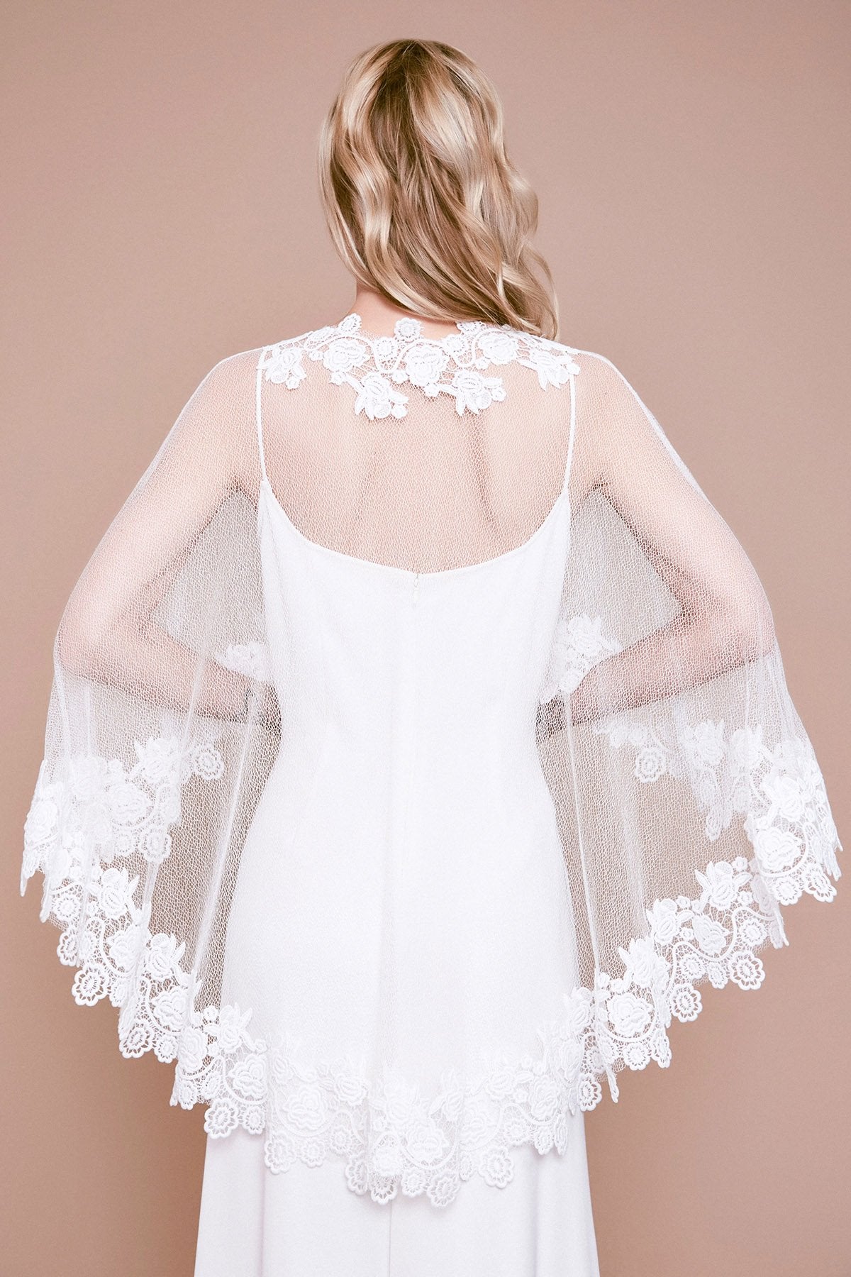 Berio Lace & Mesh Capelet