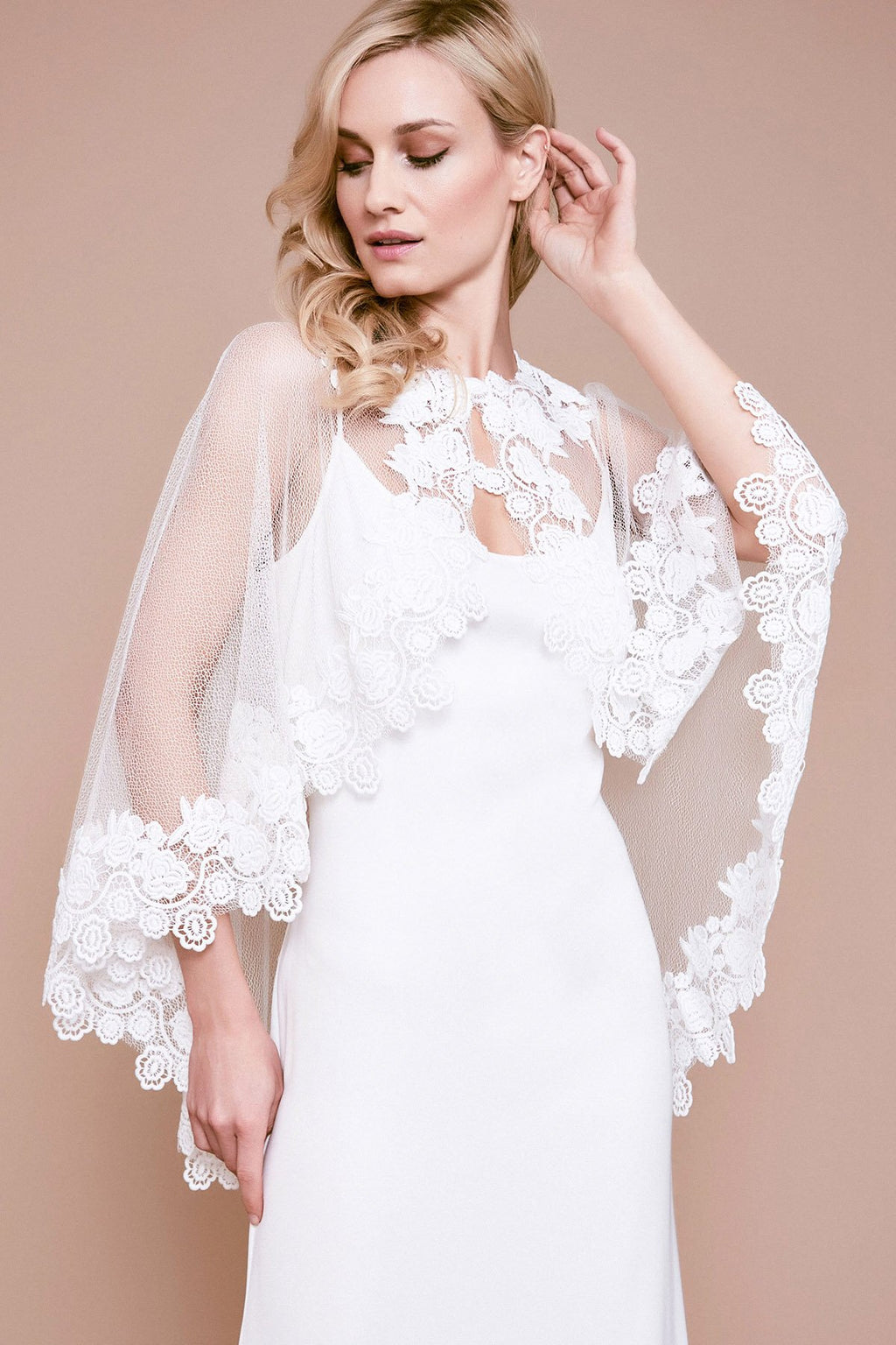 Berio Lace & Mesh Capelet