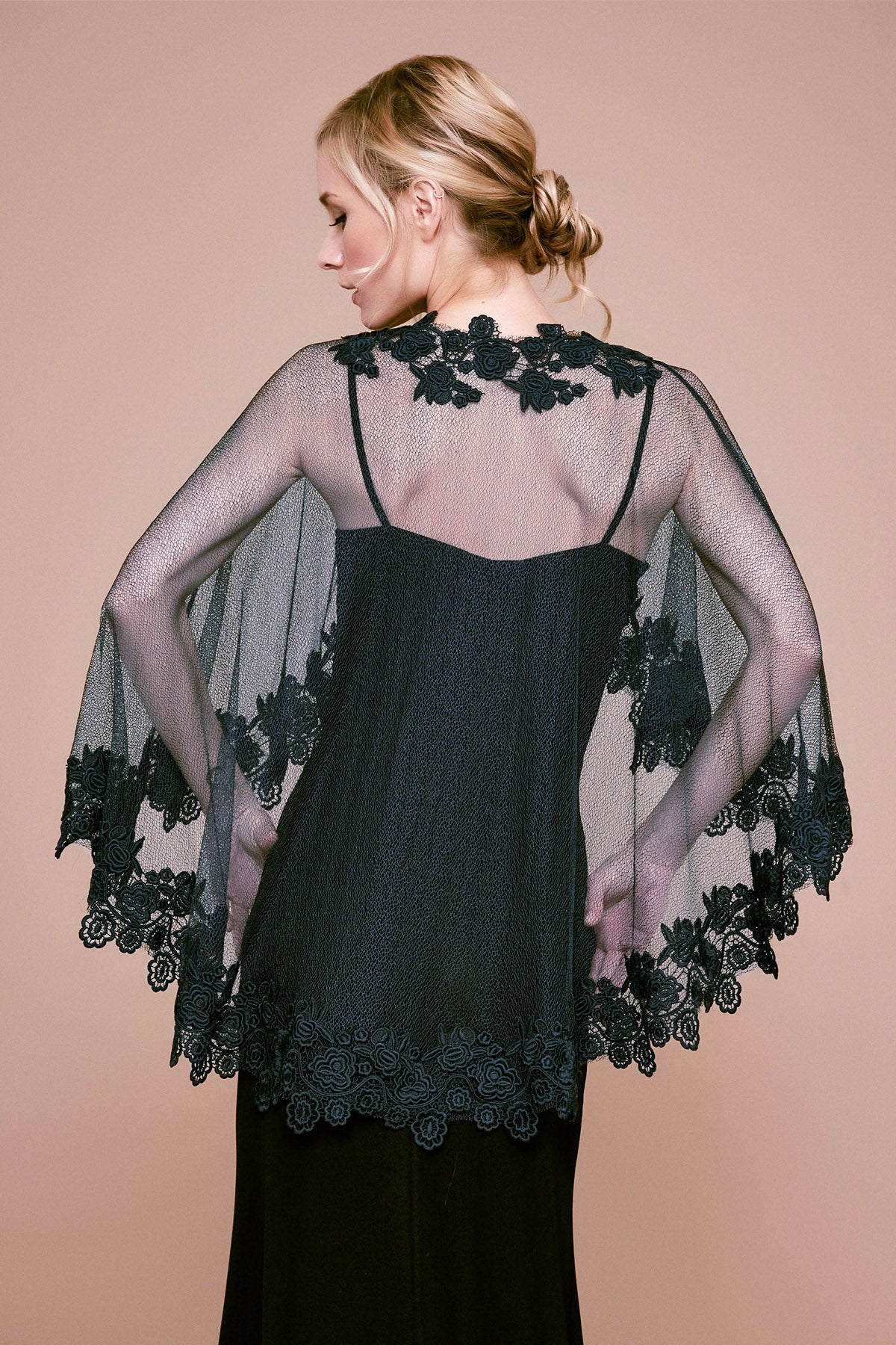 Berio Lace & Mesh Capelet