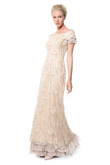 Beaded Tulle Gown