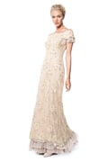 Beaded Tulle Gown