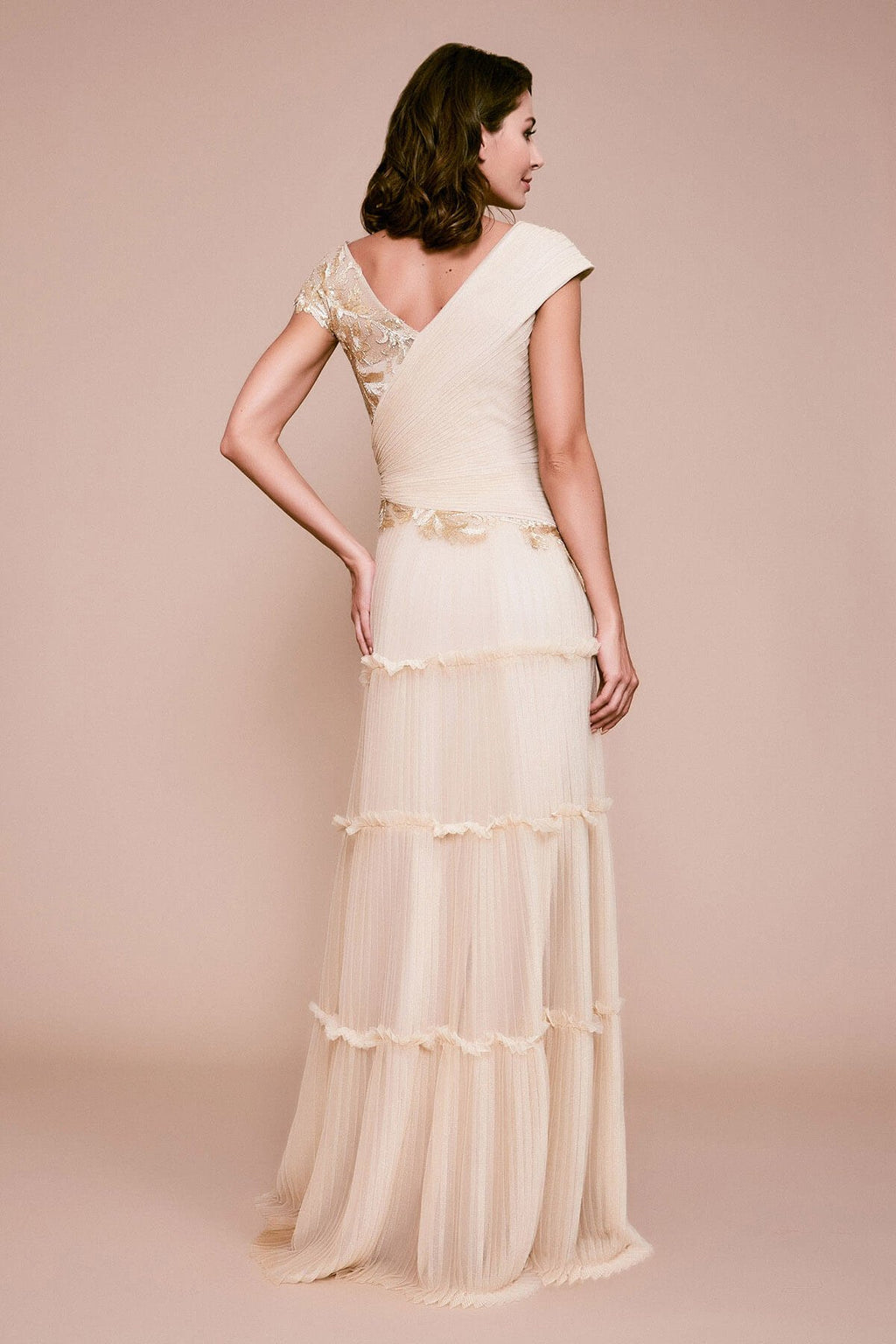 Tadashi Shoji - Sovann Embroidered Tulle Gown