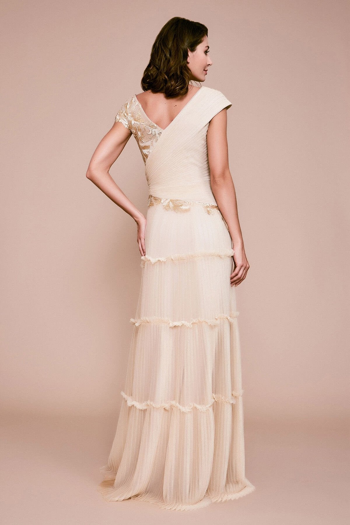 Tadashi Shoji - Sovann Embroidered Tulle Gown