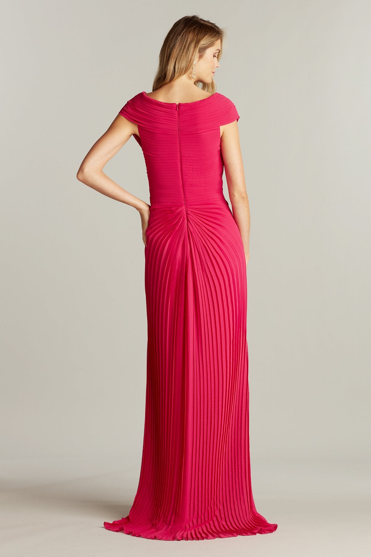 Tillyer Crinkle Chiffon Gown