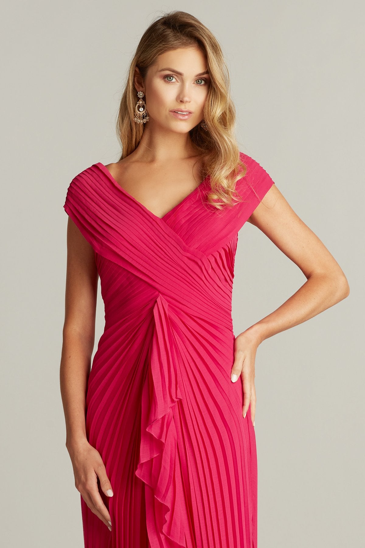 Witkin One-Shoulder Draped Taffeta Gown