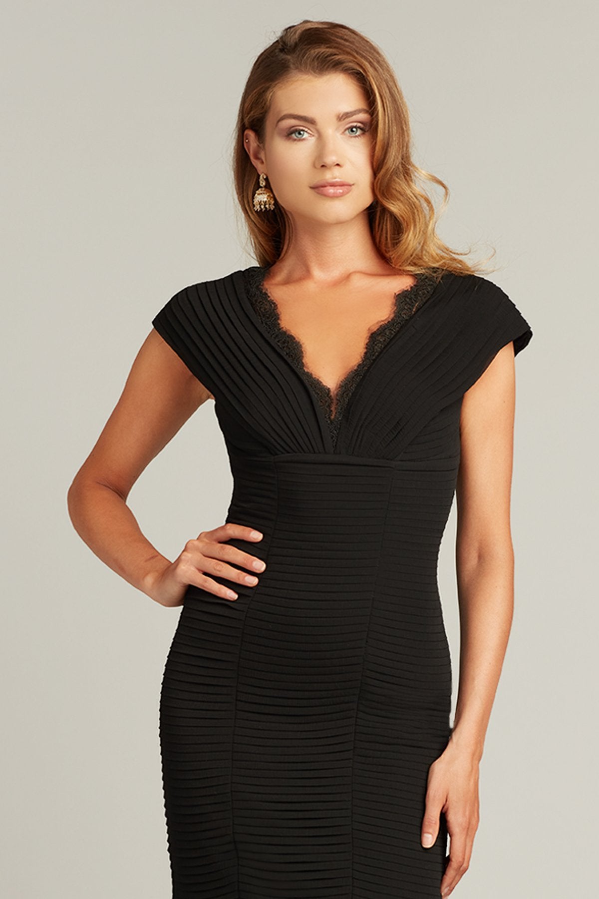 Richter Pleated Chiffon Dress