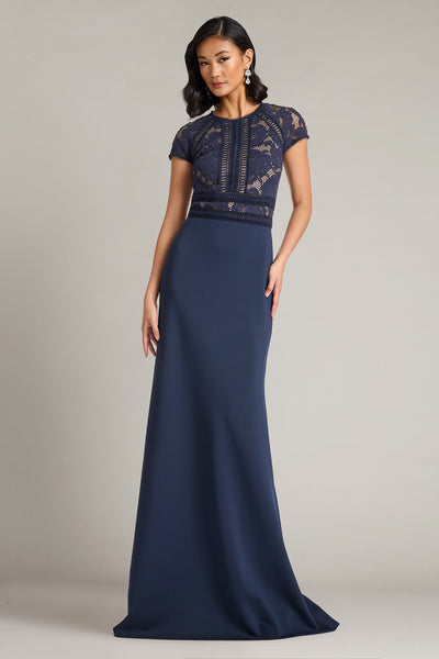 Catrine Lace Bodice Gown – Tadashi Shoji Official Online Boutique