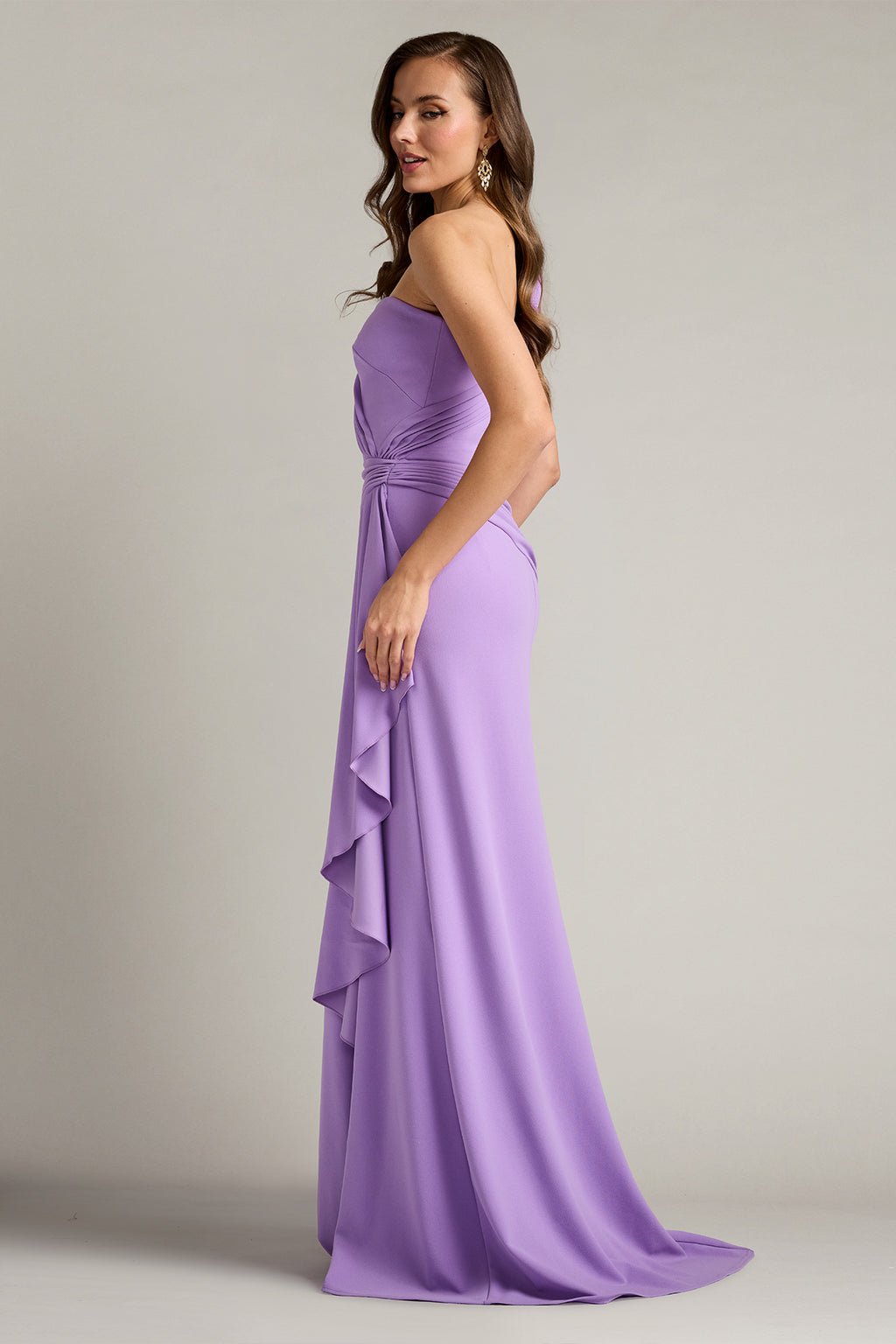Lune Waterfall Sash Gown