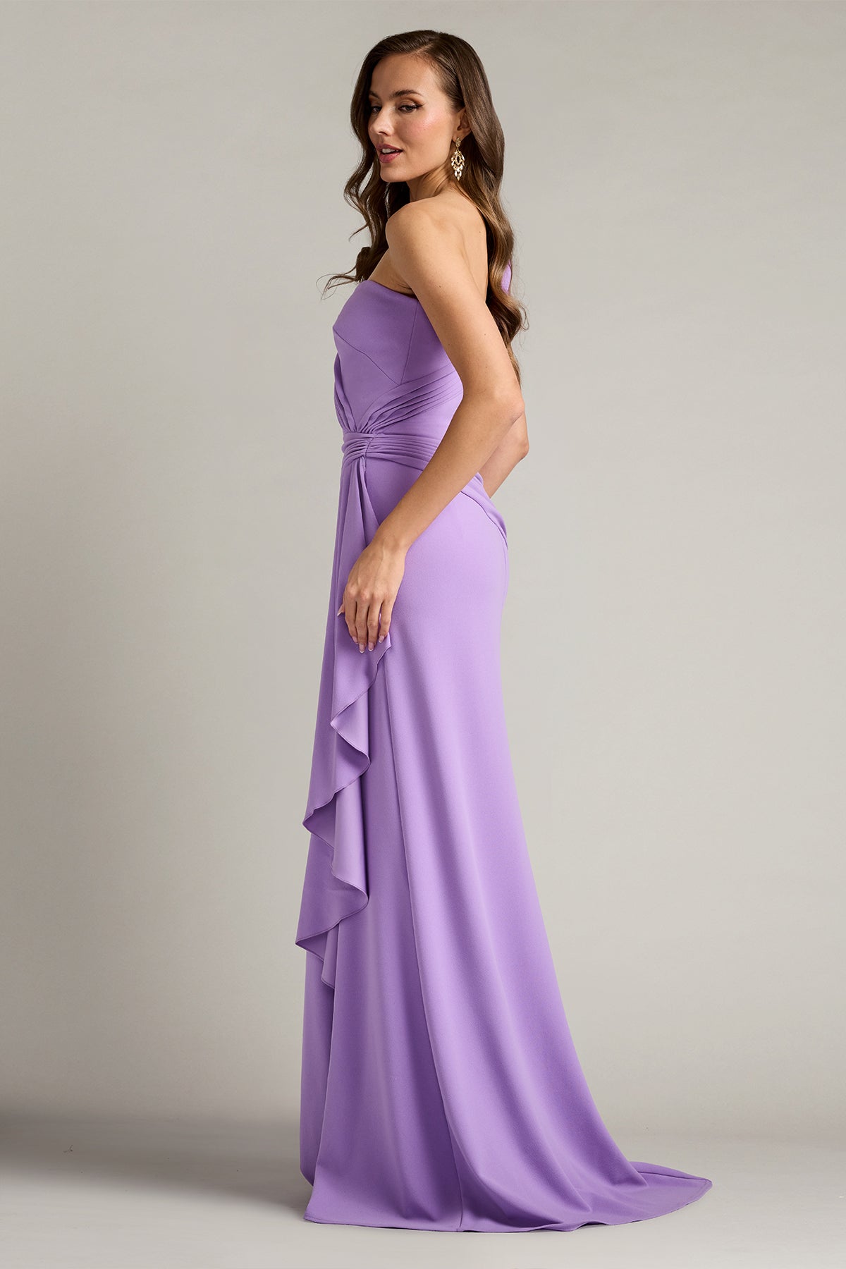 Lune Waterfall Sash Gown