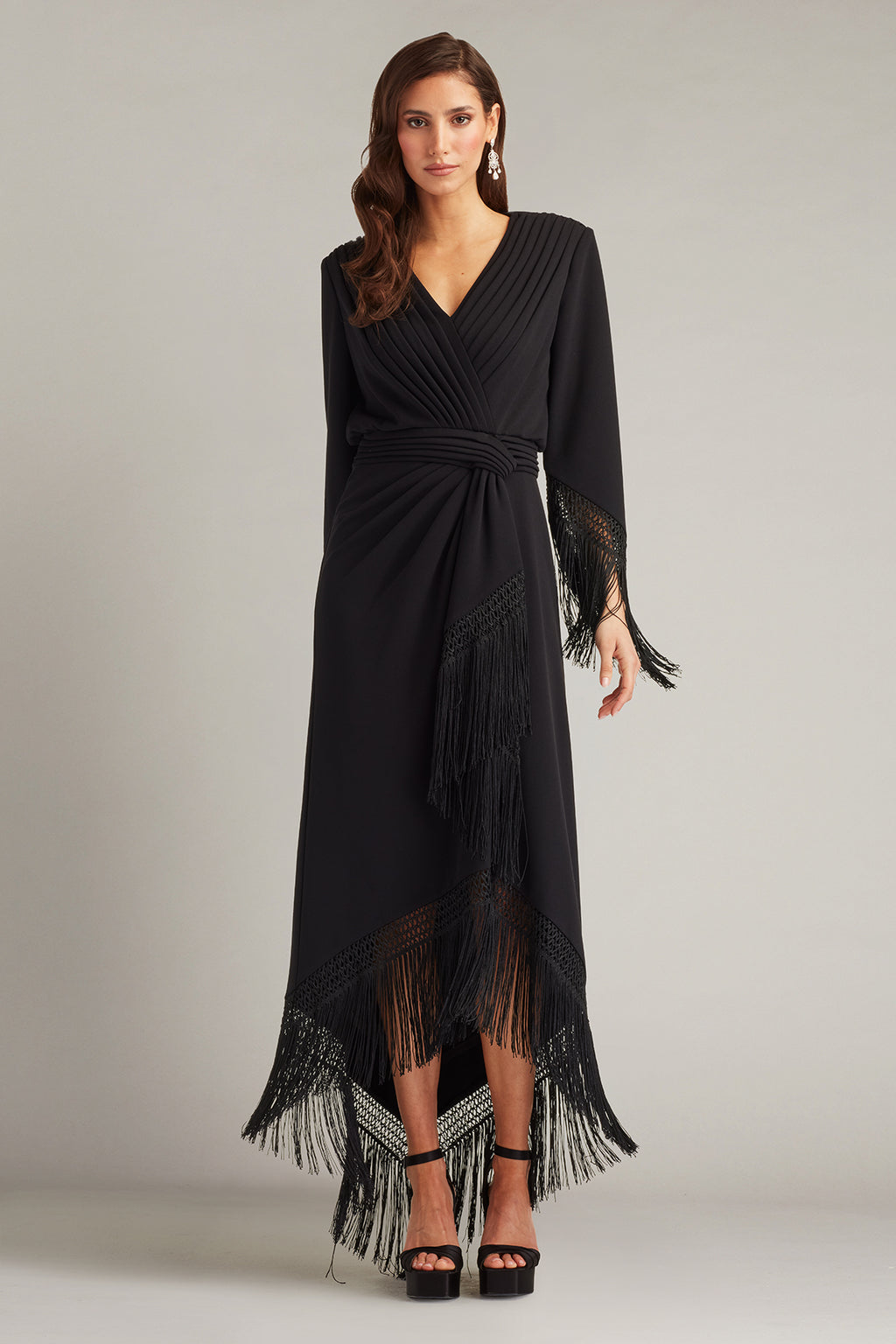 Azie Fringe Midi Dress