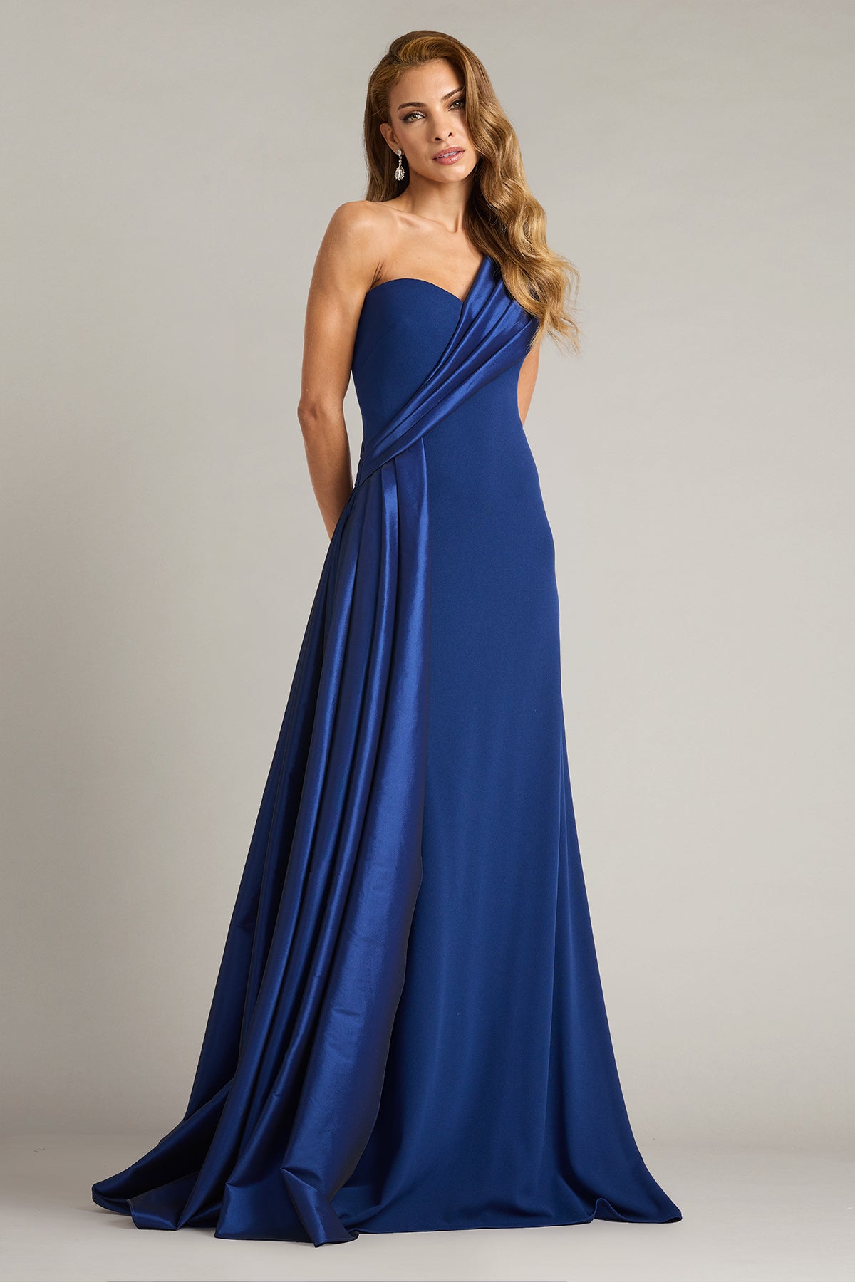 Beis Draped One-Shoulder Gown – Tadashi Shoji Official Online Boutique