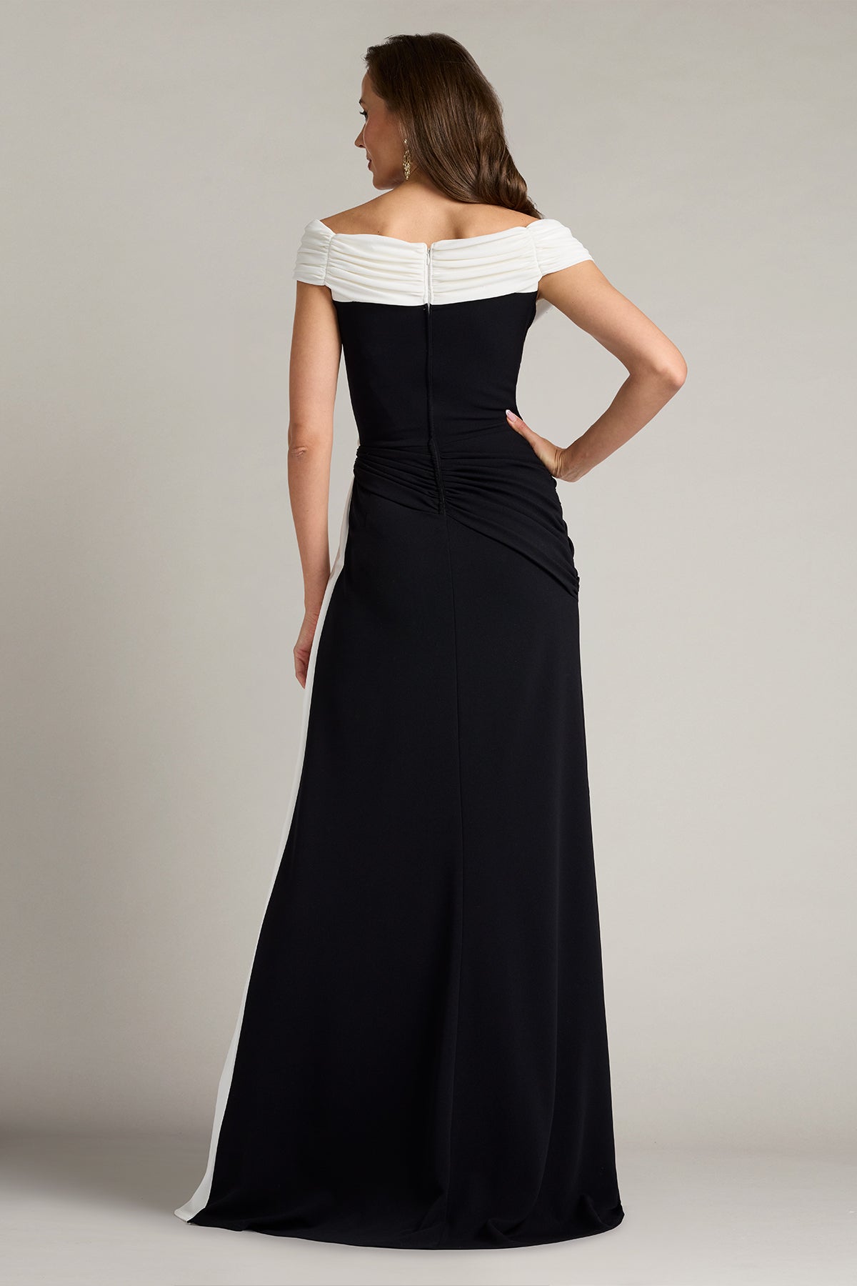 Lohner Draped Sash Gown – Tadashi Shoji Official Online Boutique