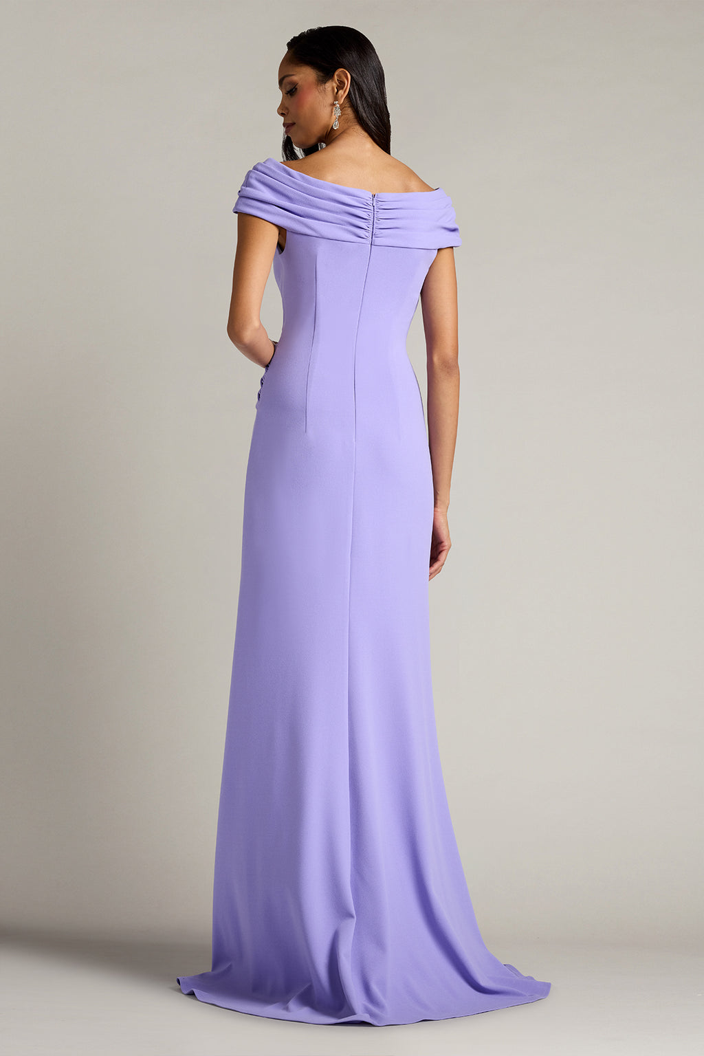 Bruner Draped Crepe Gown
