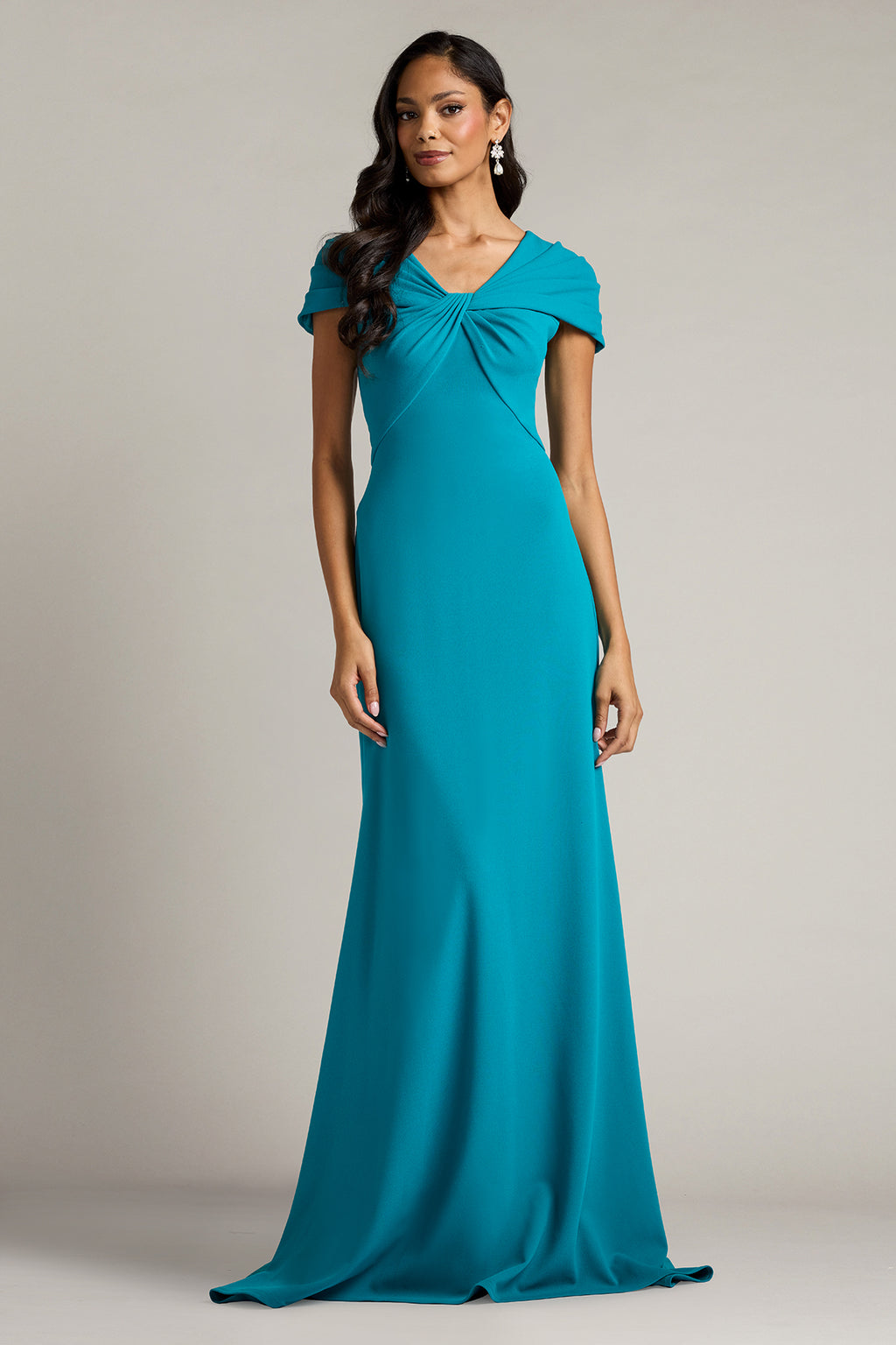 Rafner Twist Neck Gown-DAQUA Front