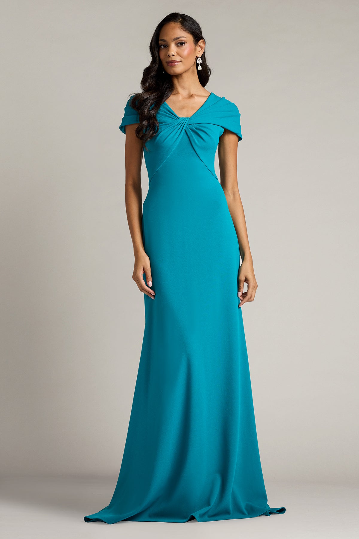 Rafner Twist Neck Gown-DAQUA Front
