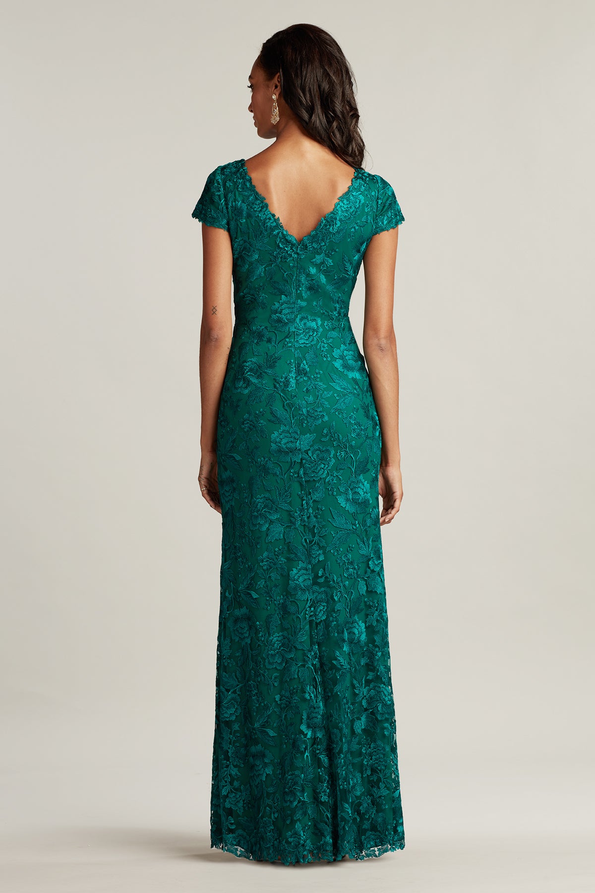 Oran Embroidered Tulle Gown-MALAC Back