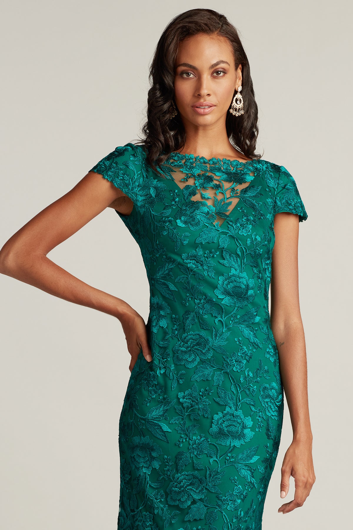 Oran Embroidered Tulle Gown-MALAC Crop