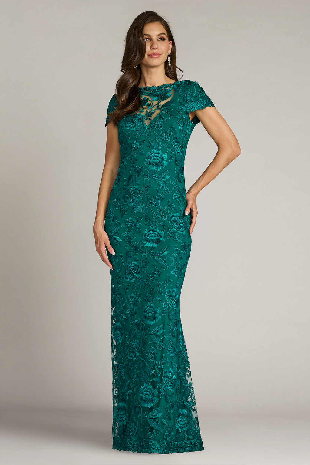 Oran Embroidered Tulle Gown