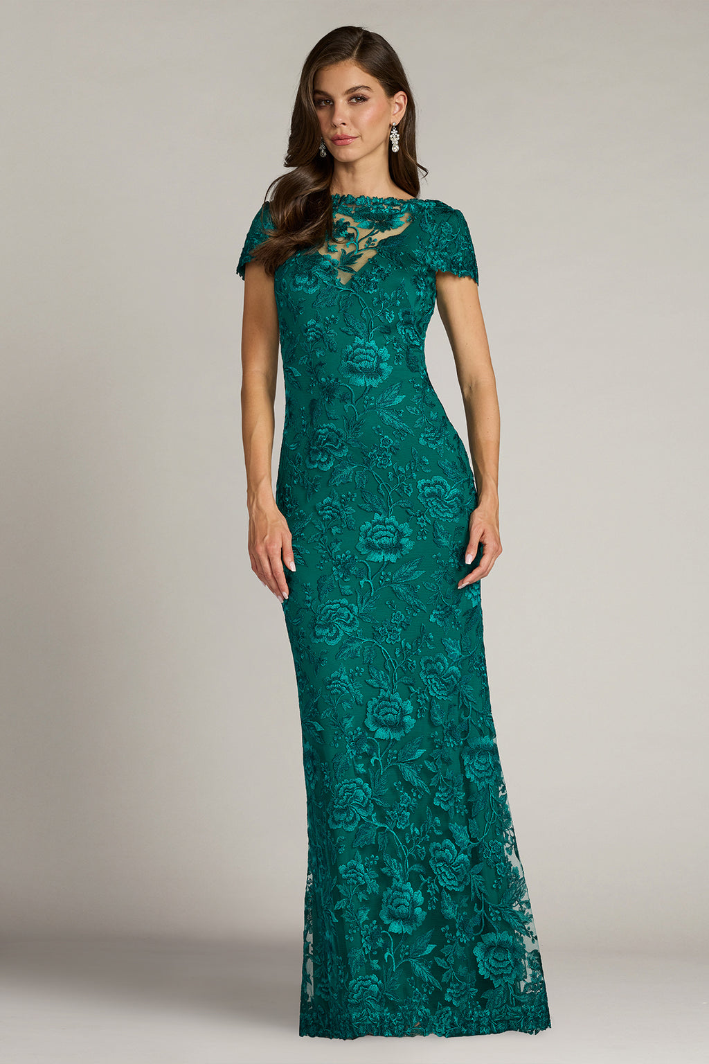 Oran Embroidered Tulle Gown