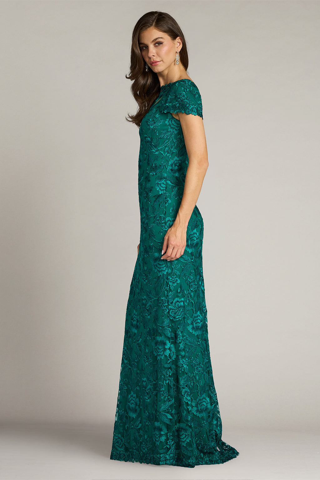 Oran Embroidered Tulle Gown