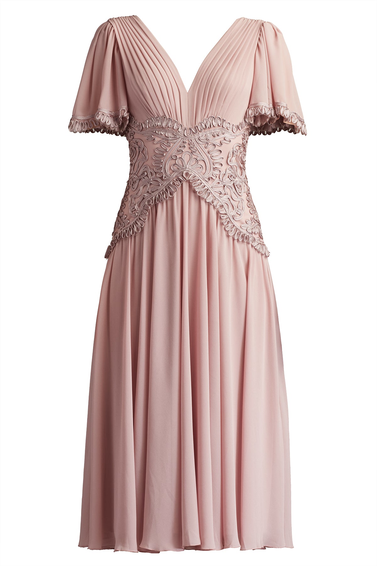 belline embroidered chiffon midi dress Indira Embroidered Chiffon Midi Dress Tadashi Shoji Official Online Boutique