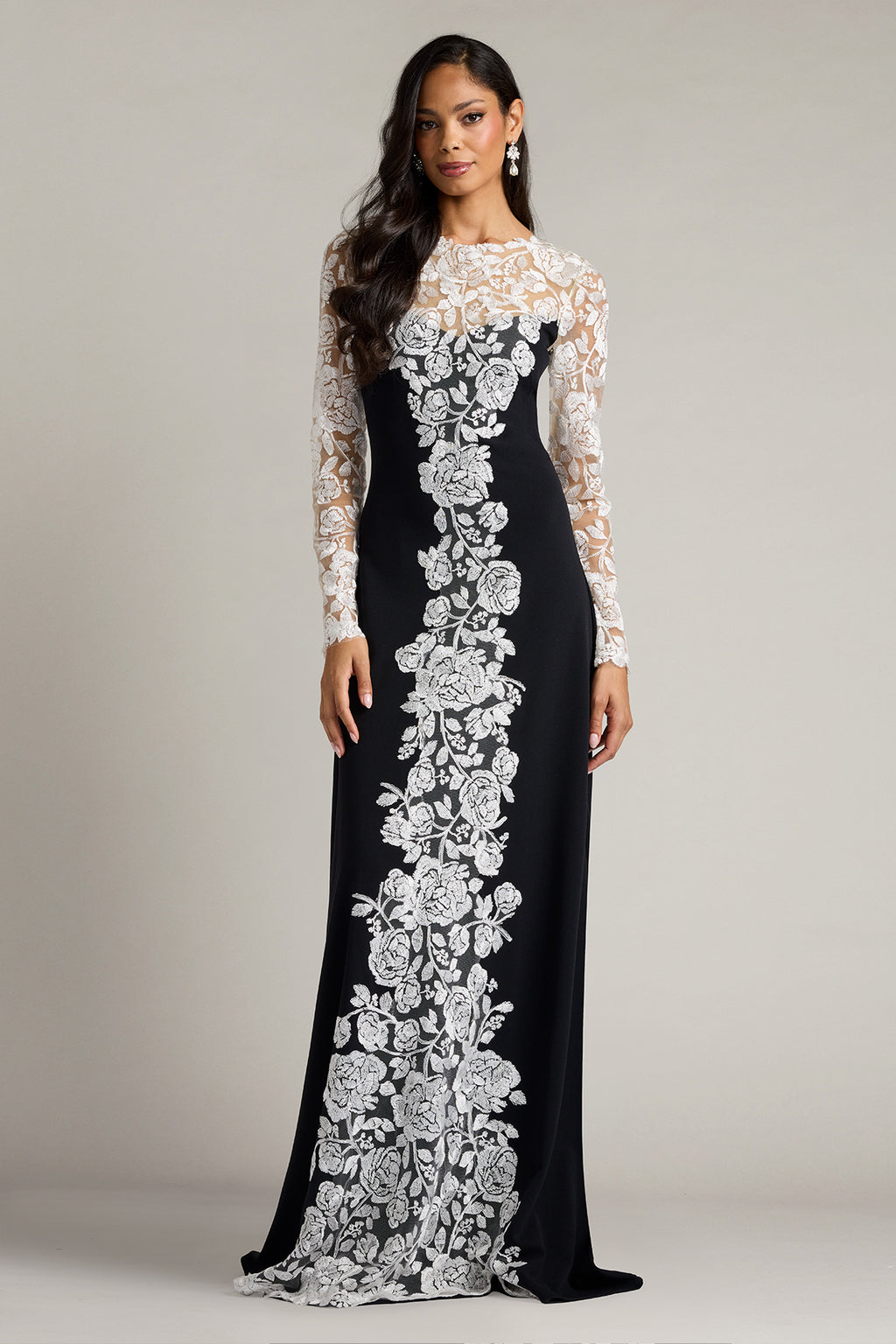 Kalico Embroidered Illusion Gown