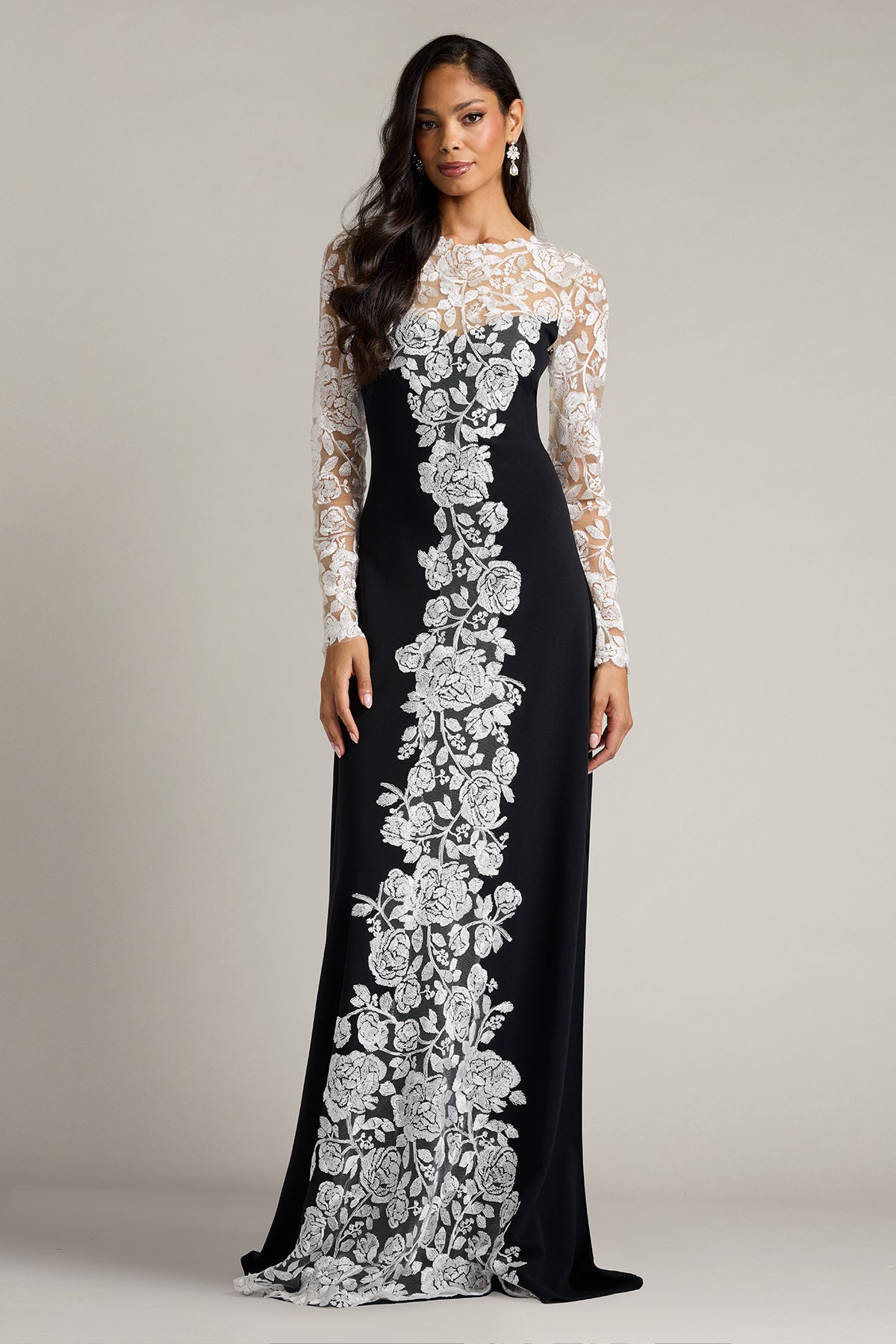 Kalico Embroidered Illusion Gown