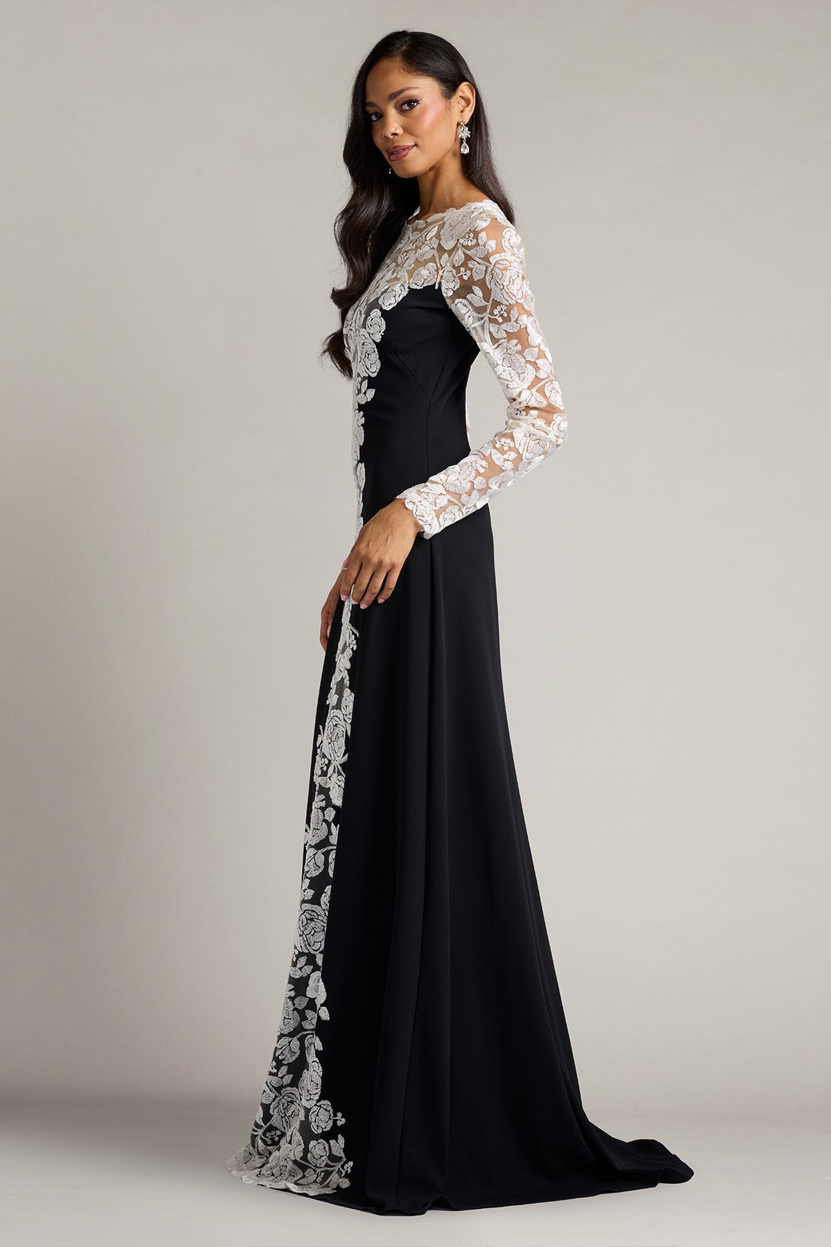 Kalico Embroidered Illusion Gown